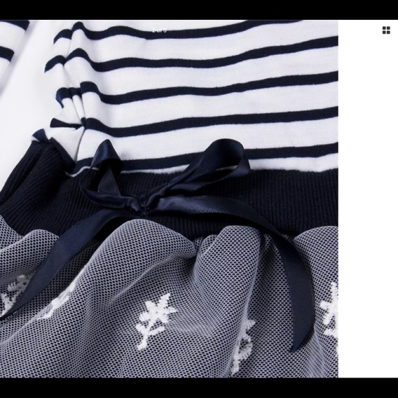 New Children’s blue white striped dress - Picture 2 of 5